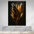Quadro Decorativo em Tela Canvas Grande 3D Abstrato Preto Dourado Sala 20 - comprar online