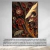 Quadro Decorativo em Tela Canvas Grande 3D Mulher Preto Dourado Salão 02 - comprar online