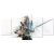 Quadro Decorativo Mosaico The Witcher Wild Hunt Sala 158x65 - comprar online