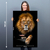 Quadro Decorativo em Tela Canvas Grande 3D Jesus Bom Pastor Sala Quarto - loja online