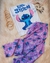 Stitch lila mangas largas