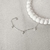 Pulseira pingentes coração 6mm