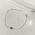 Pulseira entremeio ágata verde 7mm