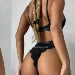Dúo negro encaje - comprar en línea