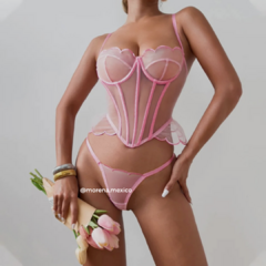Dúo corsé rosa - comprar en línea