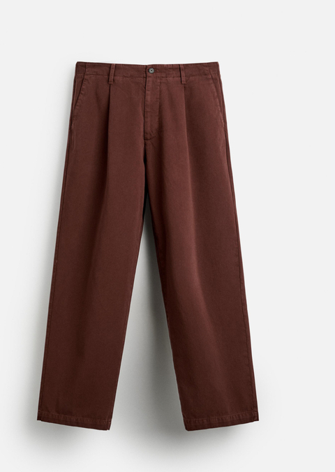 Pantalón chino estructura TWILL ZARA