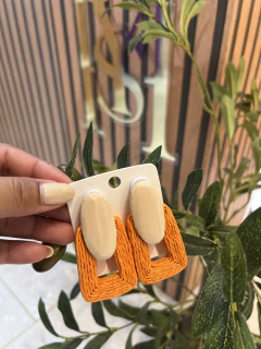 Pendientes de Ratan grandes