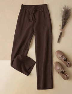 Pantalones sueltos y casuales de unicolor para mujer, para el verano - comprar en línea