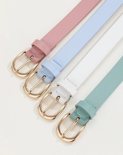 Cinto de hebilla cuadrada de metal para mujer, cinturón sencillo y versátil para uso diario, combina con vestidos, jeans,pantalones en internet