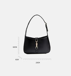 Bolso lujoso y elegante con cierre de candado, bolso casual de negocios de moda para mujeres, perfecto para la oficina y el trabajo - comprar en línea
