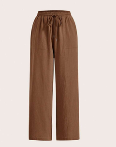 Pantalones de pierna ancha con cintura con cordón - Yoa Sales Havana