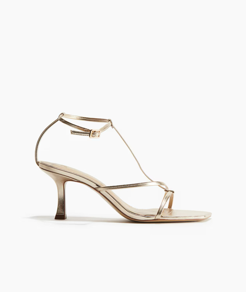 Sandalias de tacón con correas H&M Dorados