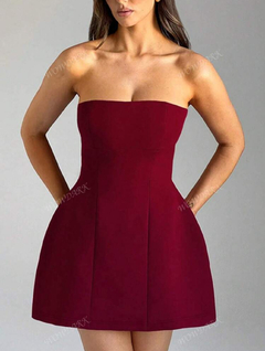 Vestido corto rojo