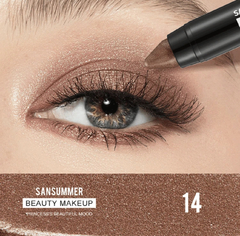 Sombra de Ojos Impermeables con Acabado Perlado y Mate, de Larga Duración, con Brillo, Fácil de Crear Maquillaje Diario Natura