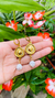 Aretes Perlas Dorados