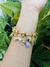 Pulsera charms Chapa de oro - tienda en línea