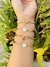 Pulseras ajustables en chapa de oro - comprar en línea