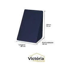 81 DESCANSO PERFILADO TRIANGULO AZUL 35X55X45 - (010410035055453) - - SANKONFORT