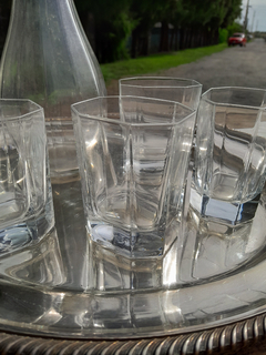 Imagen de 5 Vasos Whisky de Vidrio Tallados