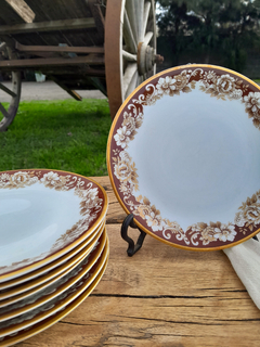 6 Platos Postre ~ Porcelana Brasilera - comprar online