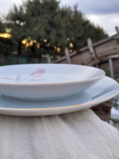 12 Platos Hondos ~ Porcelana Tsuji - comprar online