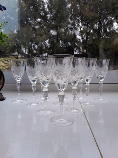 11 Copas de Cristal Talladas (Agua) - comprar online
