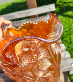 Jarra con 5 Vasos, Carnival Glass - comprar online