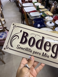 Cartel, Bodega, Nuevo - Antiguedades JOE