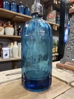 Sifón Azul, Pico Coincidente - Antiguedades JOE