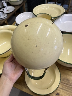 Perol/Bowl Batidor Chico Enlozado - Antiguedades JOE