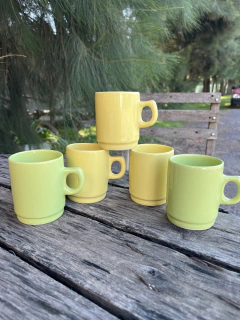 5 Pocillos Altos Café ~ Loza