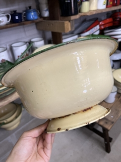 Bowl con Base/Frutero Enlozado - comprar online