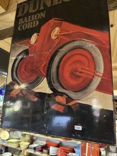 Cartel, Dunlop - Antiguedades JOE