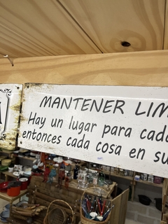 Cartel Mantener Limpio, Nuevo en internet