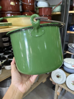 Olla Enlozada a Estrenar 21x15 - Antiguedades JOE