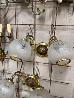 Aplique de Pared en Bronce