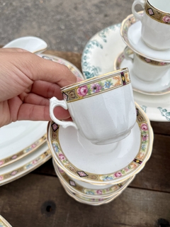 5 Duos Cafe ~ Loza Burslem Inglesa - comprar online