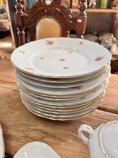 12 Platos Playos ~ Porcelana Verbano - comprar online