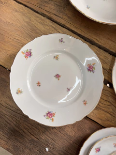 12 Platos Playos ~ Porcelana Verbano - comprar online