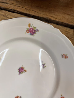 12 Platos Playos ~ Porcelana Verbano - Antiguedades JOE