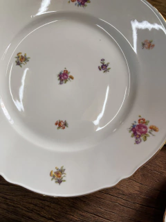 12 Platos Playos ~ Porcelana Verbano - tienda online