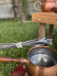 Fondue de Cobre con Base Giratoria y Cazuelas/Pinches - comprar online