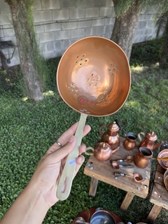 Cucharon de Cobre con Mango de Bronce - comprar online