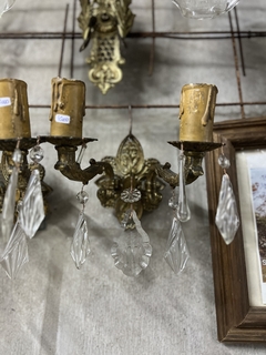 Aplique de Pared en Bronce c/Caireles - comprar online
