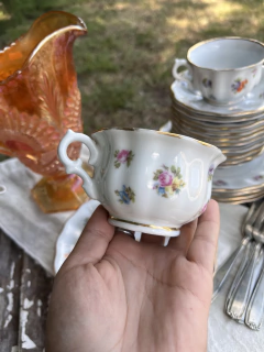 Trío de Té ~ Porcelana Alemana - tienda online