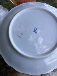 Trío de Té ~ Porcelana Alemana