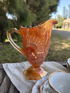 Jarra de Vidrio ~ Carnival Glass en internet