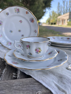 Trío de Té ~ Porcelana Alemana - comprar online