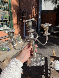 Candelabro de Metal Labrado ~ Rep. Shefield en internet