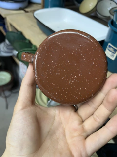 Taza Enlozada - Antiguedades JOE